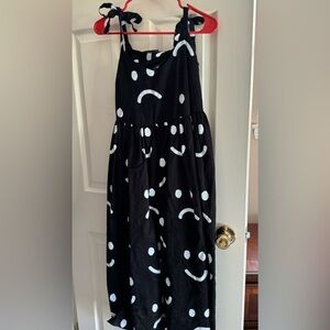 Lazy Oaf Happy Sad Shoulder Tie Dress